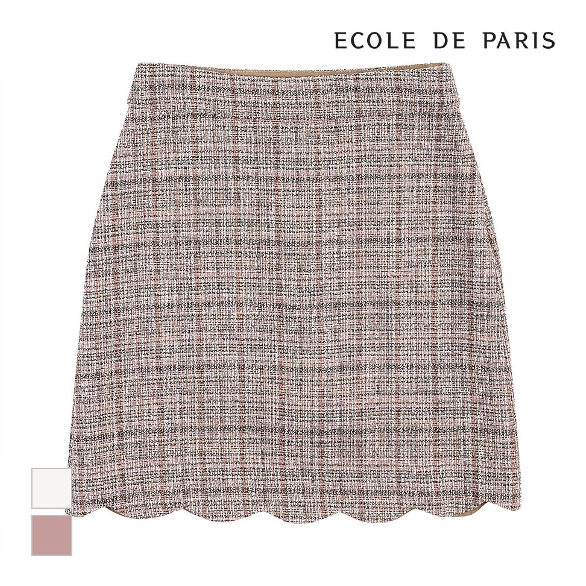 에꼴드파리(ECOLEDEPARIS) 트위드 미니스커트_CB1YWSC032Z