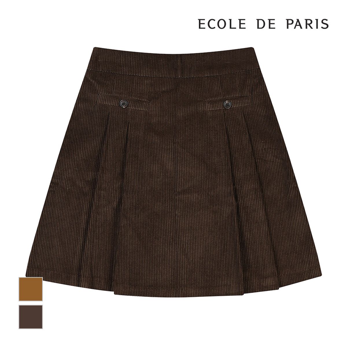 에꼴드파리(ECOLEDEPARIS) 코듀로이 스커트_RB2ZWSB030Z