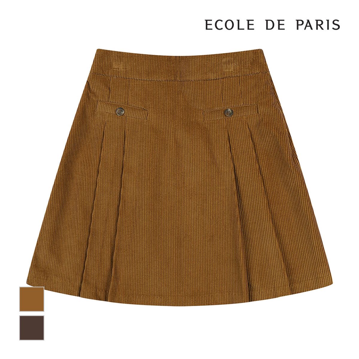 에꼴드파리(ECOLEDEPARIS) 코듀로이 스커트_RB2ZWSB030Z