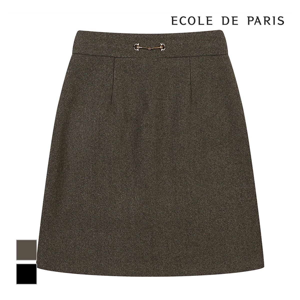 에꼴드파리(ECOLEDEPARIS) 골드장식 스커트_ZB2ZWSB062Z