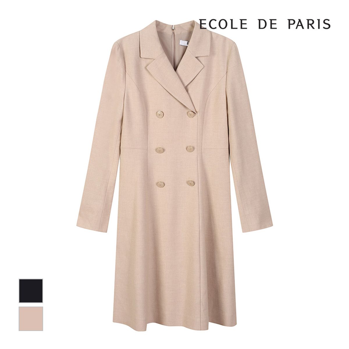 에꼴드파리(ECOLEDEPARIS) 더블버튼 원피스_CB2ZWOA009Z