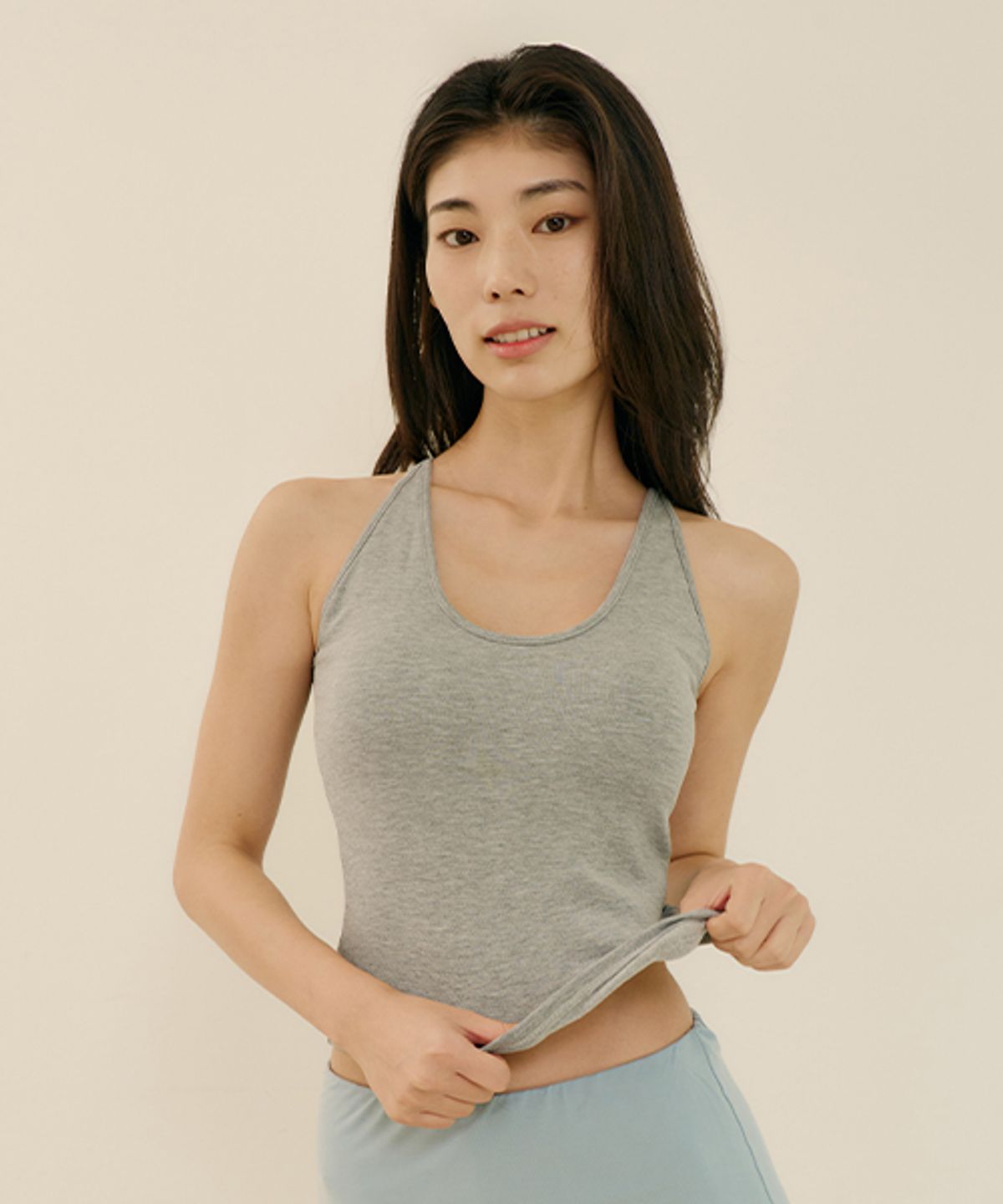 마른파이브(MARN5) 히트터치 홀터넥 기모 브라탑_4colors
