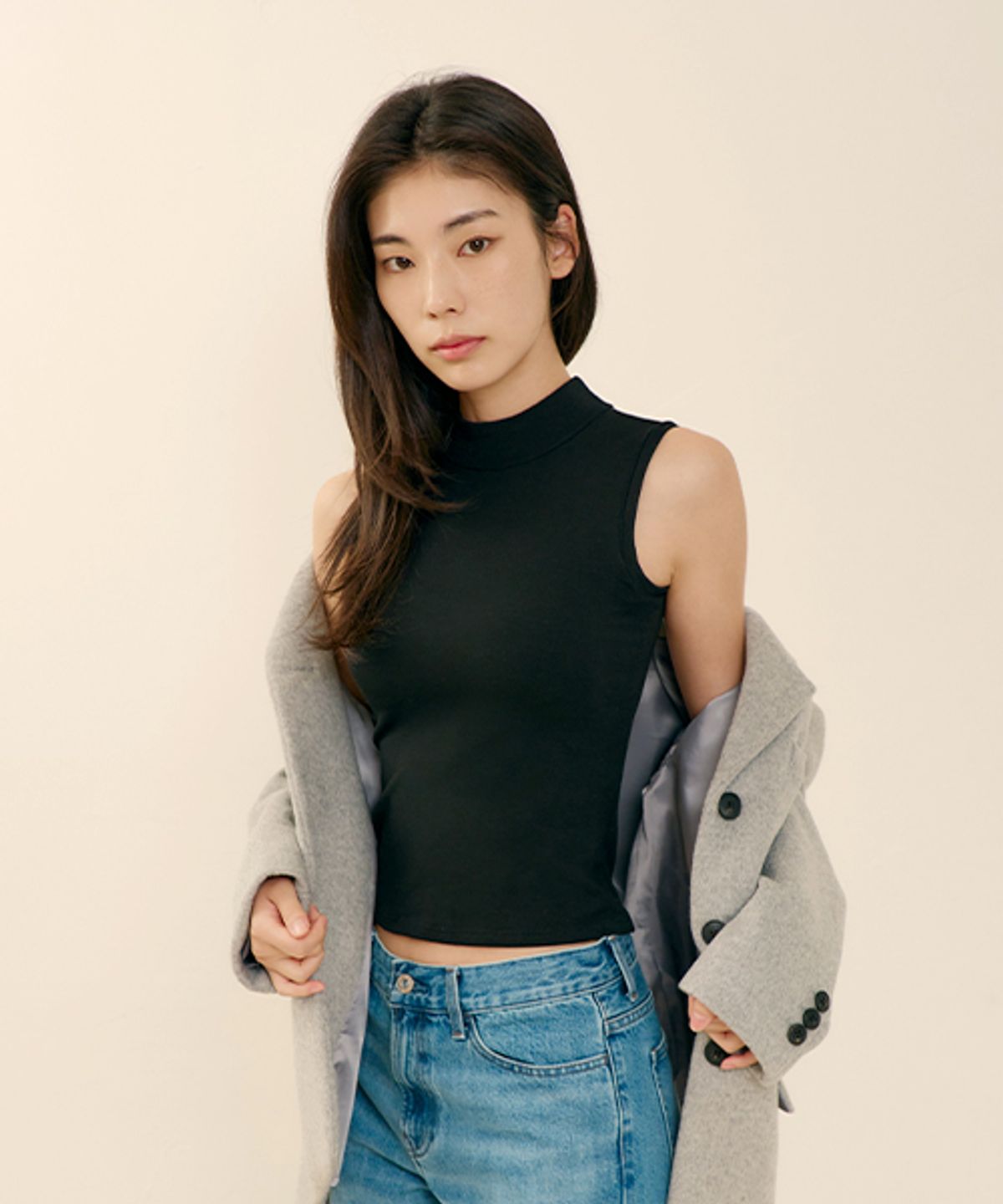 마른파이브(MARN5) 히트터치 모크넥 목폴라 브라탑_3colors