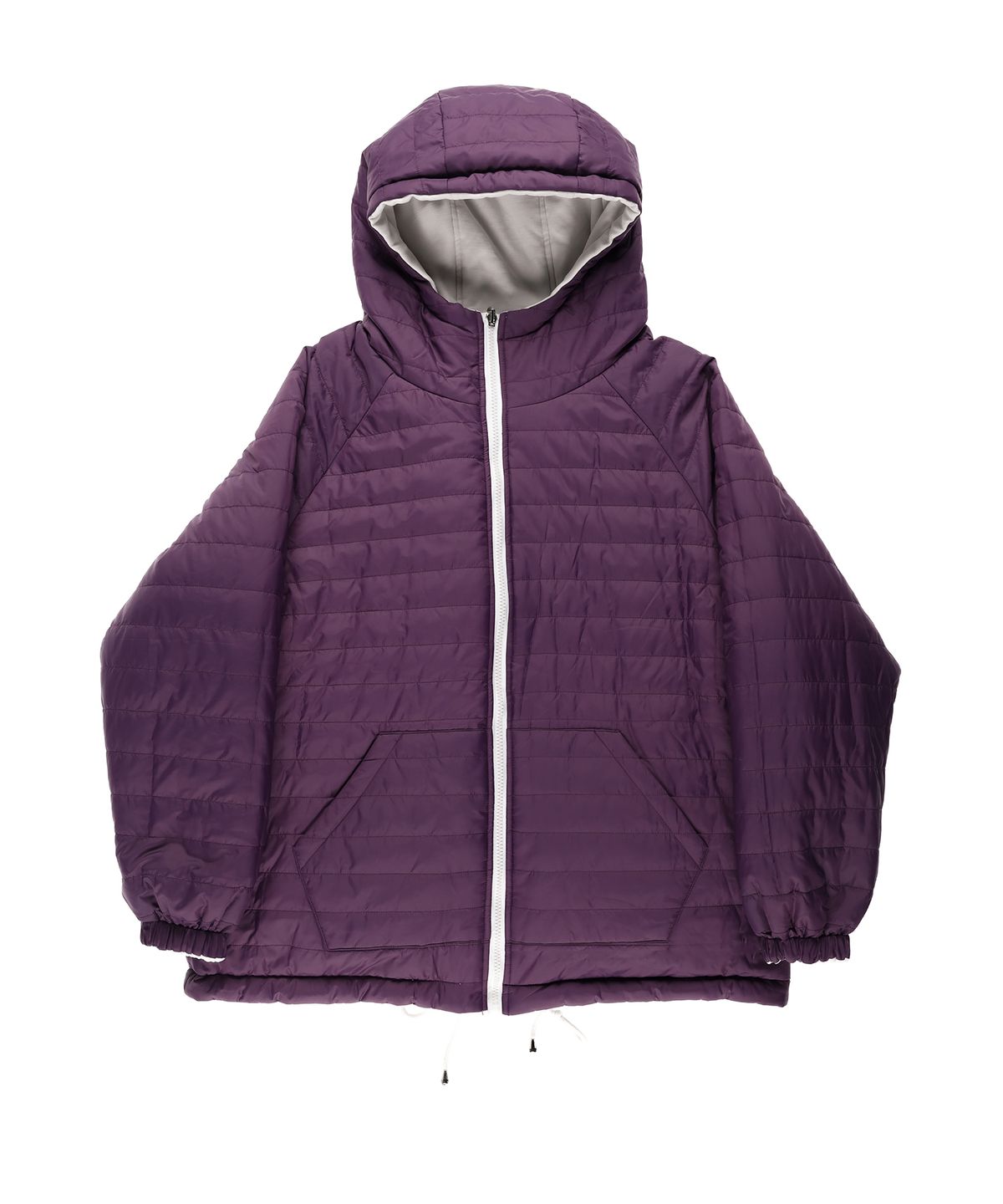 온스카(ONSKA) PUFFY THINSULATE REVERSIBLE JUMPER (LIGHT GREY & PURPLE)