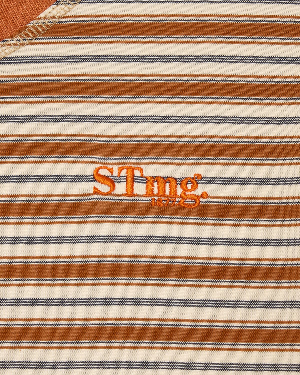 스트라이프마가린(STMG) stmg 로고 스트라이프 롱슬리브 옐로우