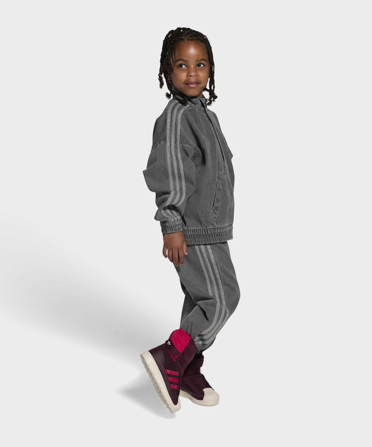 아디다스 키즈(ADIDAS KIDS) 슈퍼스타 360 윈터라이즈 부츠 키즈 - 와인 / JR5804