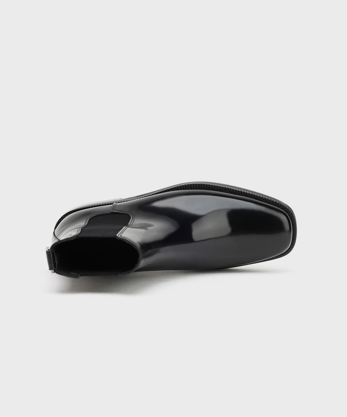 피렌체 아뜨리에(FIRENZE ATELIER) [비브람] 미니멀 세미 스퀘어라인 첼시부츠 7430 [BOX BLACK]