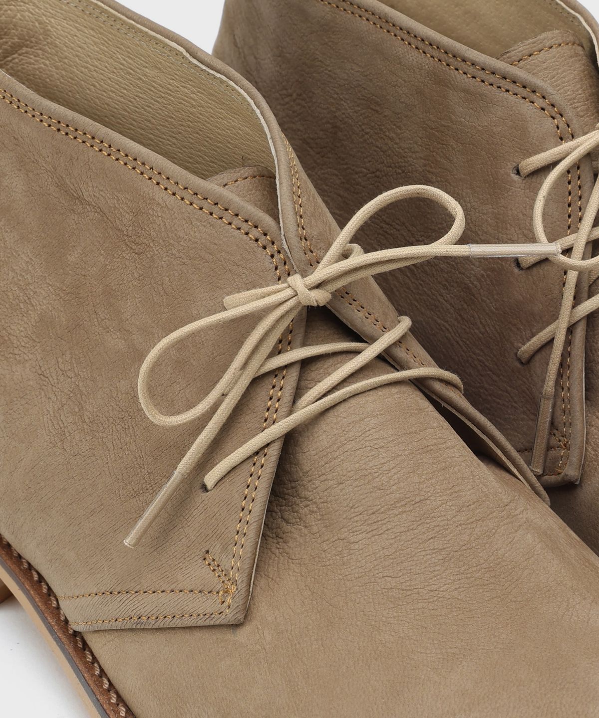 피렌체 아뜨리에(FIRENZE ATELIER) 스탠다드 라운드토 처커부츠 7702 [BEIGE NUBUCK]