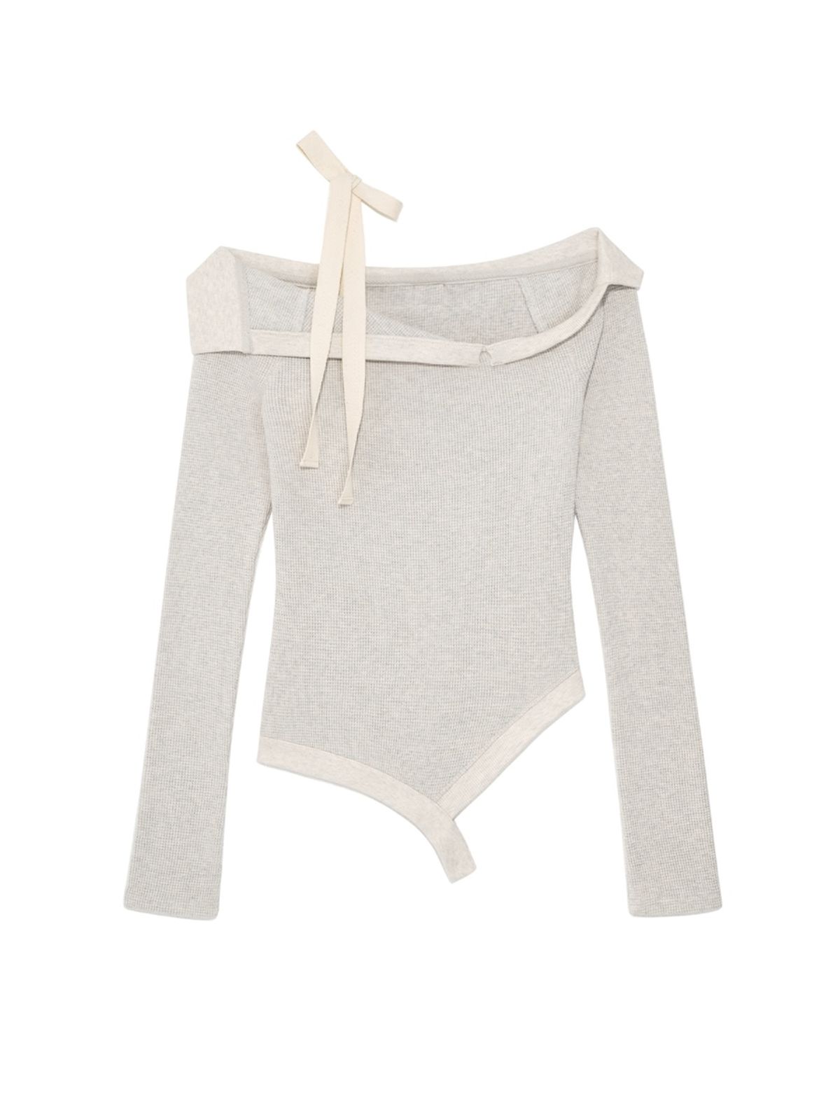 글로니(GLOWNY) DEMI CUTOUT LONG SLEEVE (OATMEAL)