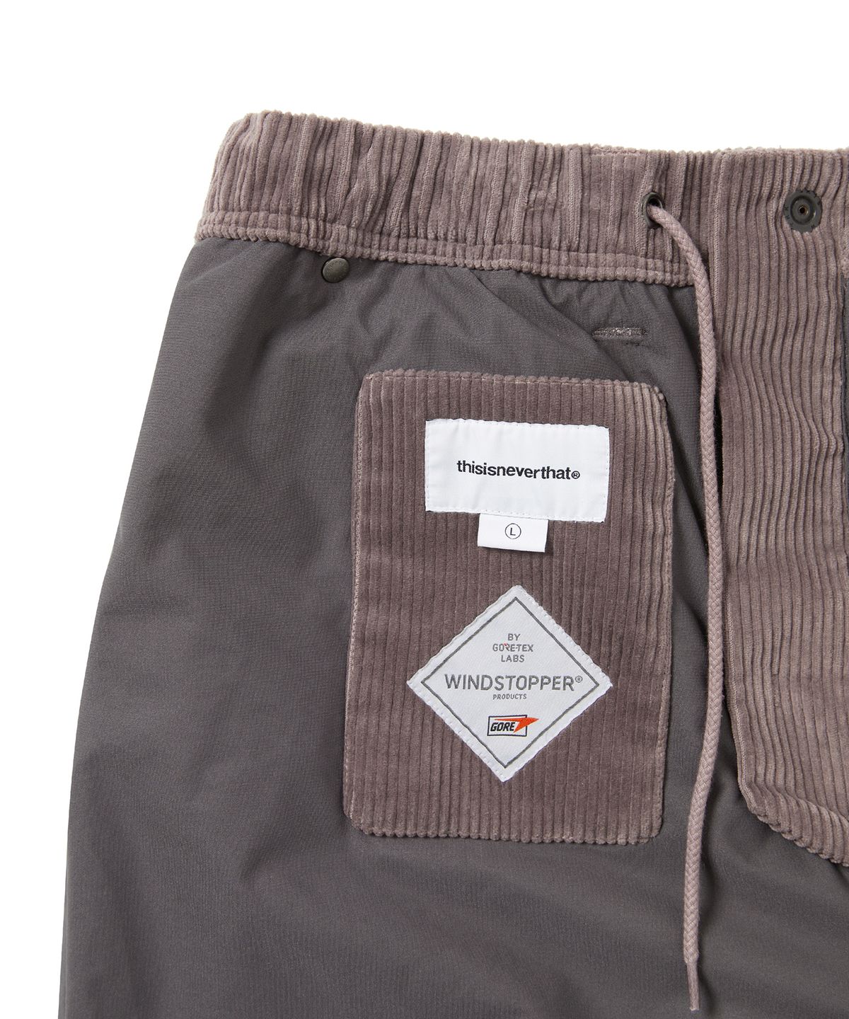 디스이즈네버댓(THISISNEVERTHAT) GORE-TEX WINDSTOPPER Cord Pant Plum