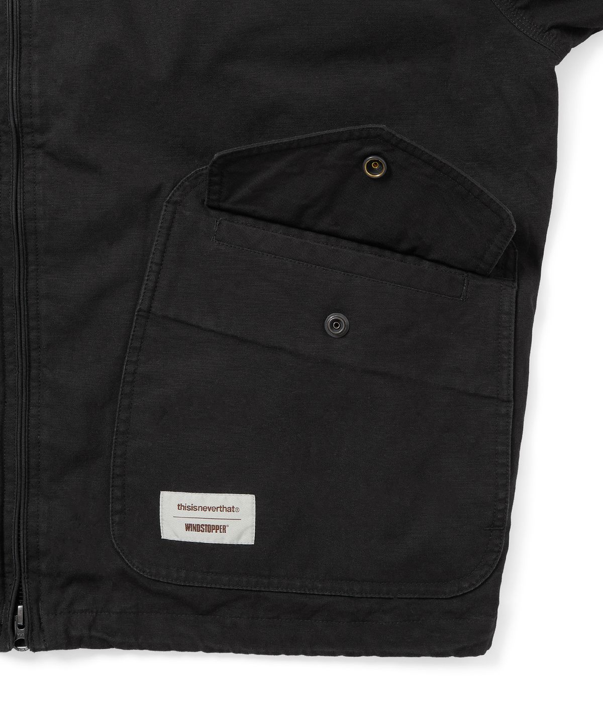 디스이즈네버댓(THISISNEVERTHAT) GORE-TEX WINDSTOPPER Gear Jacket Black