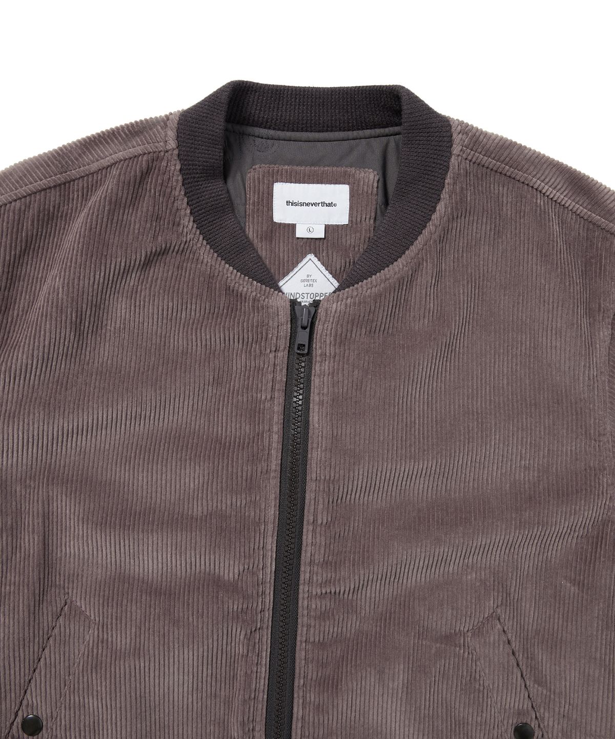 디스이즈네버댓(THISISNEVERTHAT) GORE-TEX WINDSTOPPER Cord Jacket Plum