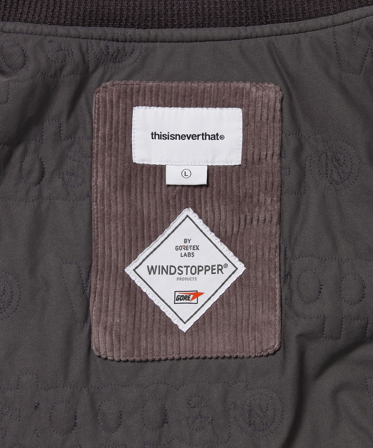 디스이즈네버댓(THISISNEVERTHAT) GORE-TEX WINDSTOPPER Cord Jacket Plum