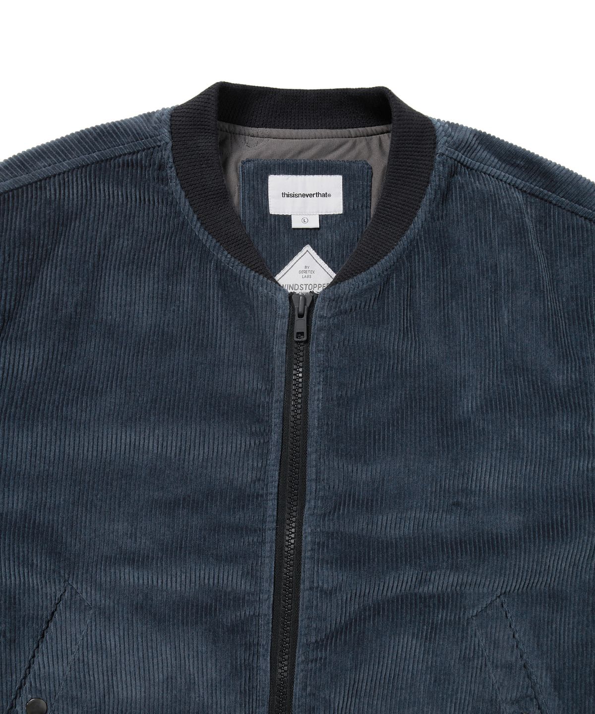 디스이즈네버댓(THISISNEVERTHAT) GORE-TEX WINDSTOPPER Cord Jacket Navy
