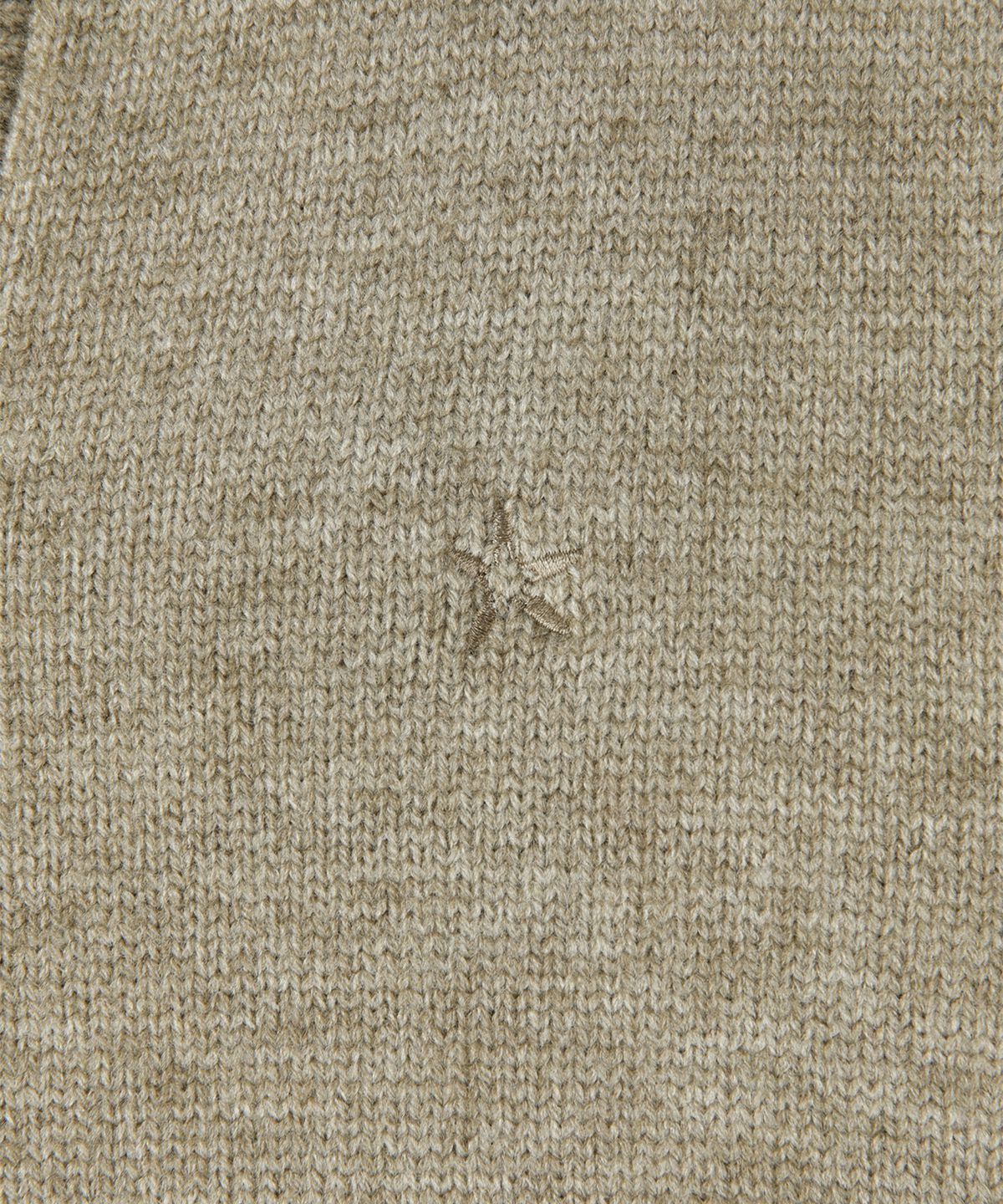 빠니깔레(PANICALE) 브라운 멜란지 오픈형 카라 베스트