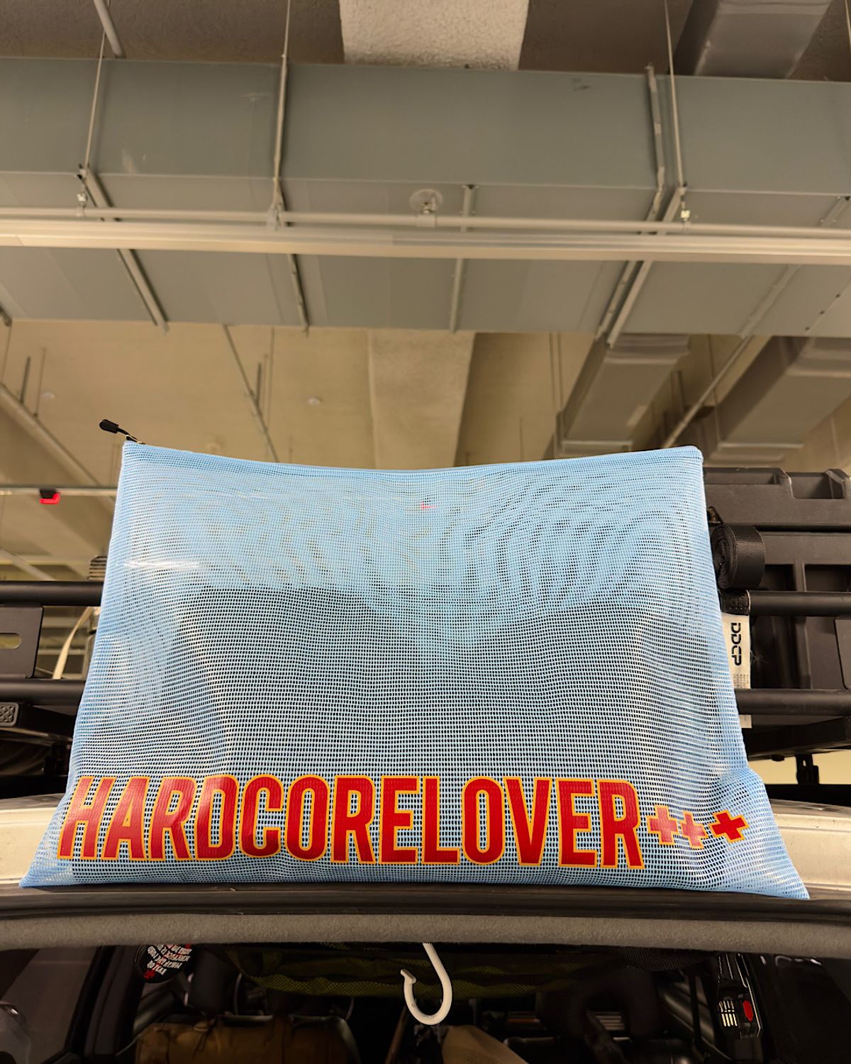 하드코어 러버(HARDCORE LOVER) BIG MESH ZIPPER BAG