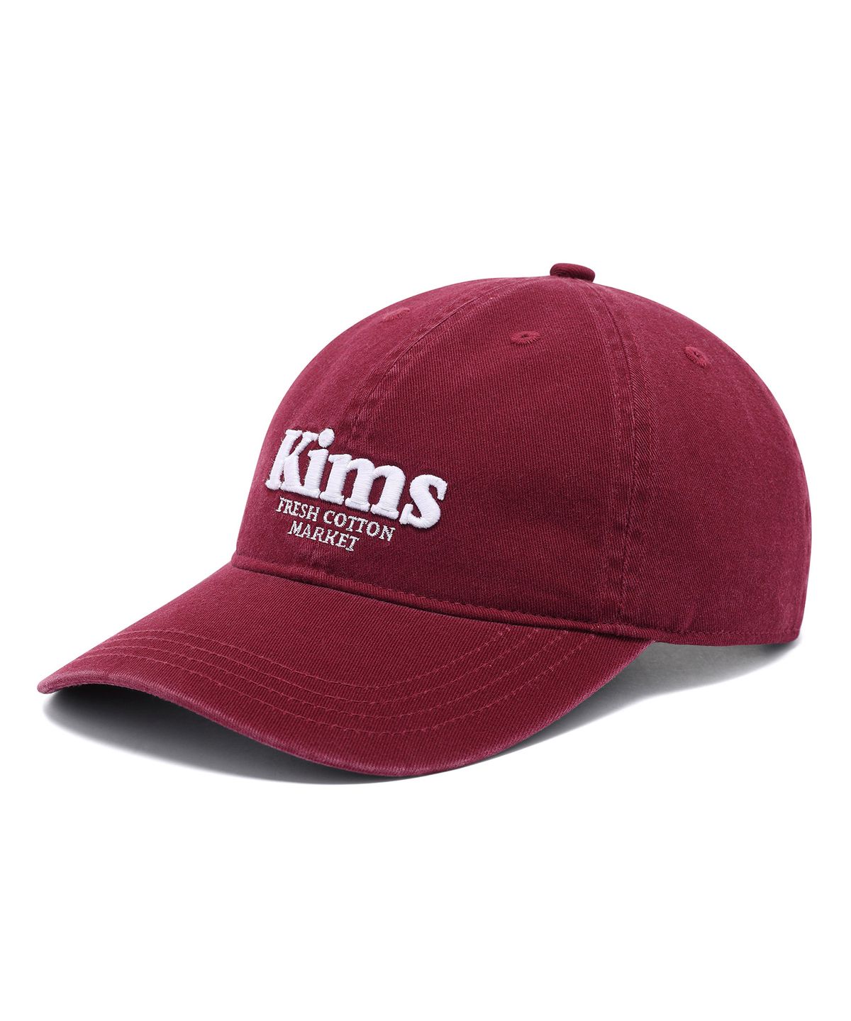 킴스 프레시 코튼 마켓(KIMS FRESH COTTON MARKET) Kims Bam Logo Ball Cap Burgundy