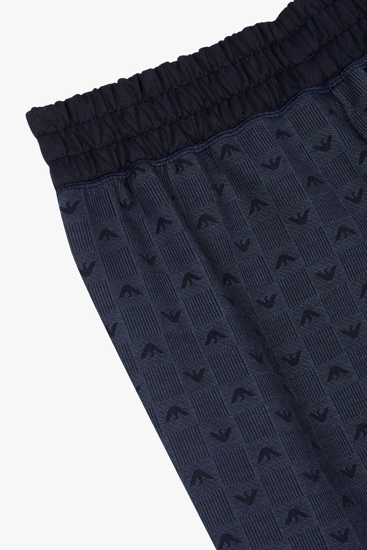 엠포리오 아르마니 언더웨어(EMPORIO ARMANI UNDERWEAR) 남성 이글 자카드 라운지 조거 팬츠_블루 0815332028