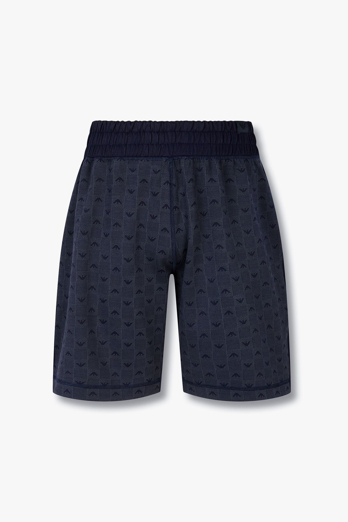 엠포리오 아르마니 언더웨어(EMPORIO ARMANI UNDERWEAR) 남성 이글 자카드 라운지 버뮤다 쇼츠_블루 0815331008