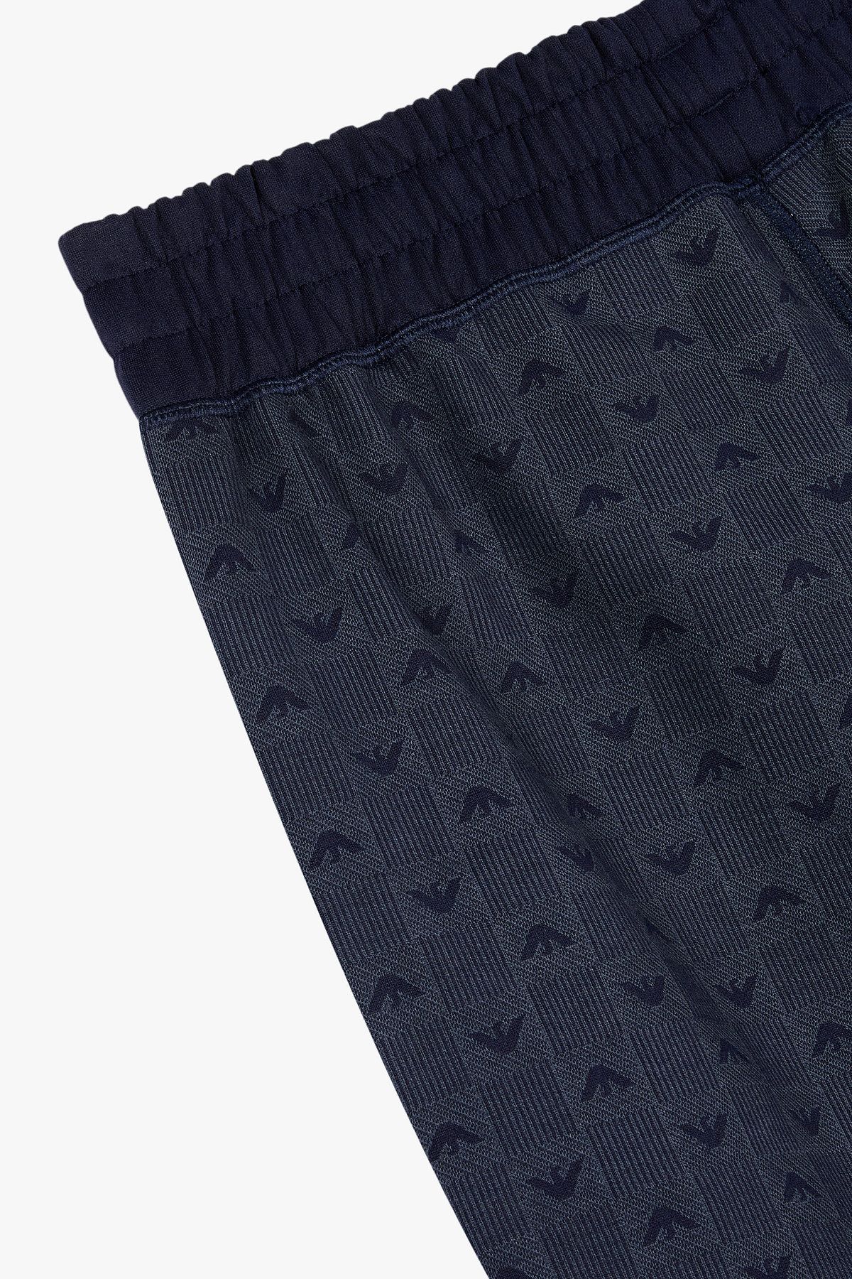 엠포리오 아르마니 언더웨어(EMPORIO ARMANI UNDERWEAR) 남성 이글 자카드 라운지 버뮤다 쇼츠_블루 0815331008