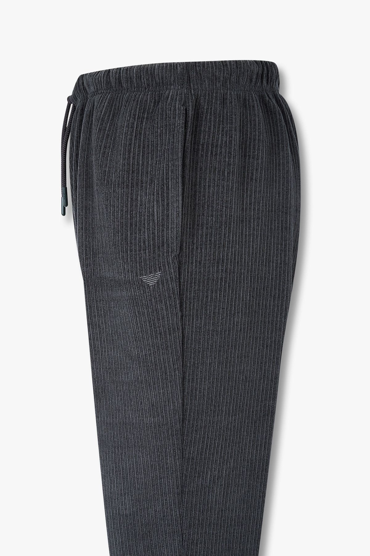 엠포리오 아르마니 언더웨어(EMPORIO ARMANI UNDERWEAR) 남성 드로스트링 코듀로이 라운지 팬츠_다크 그레이 0815332026
