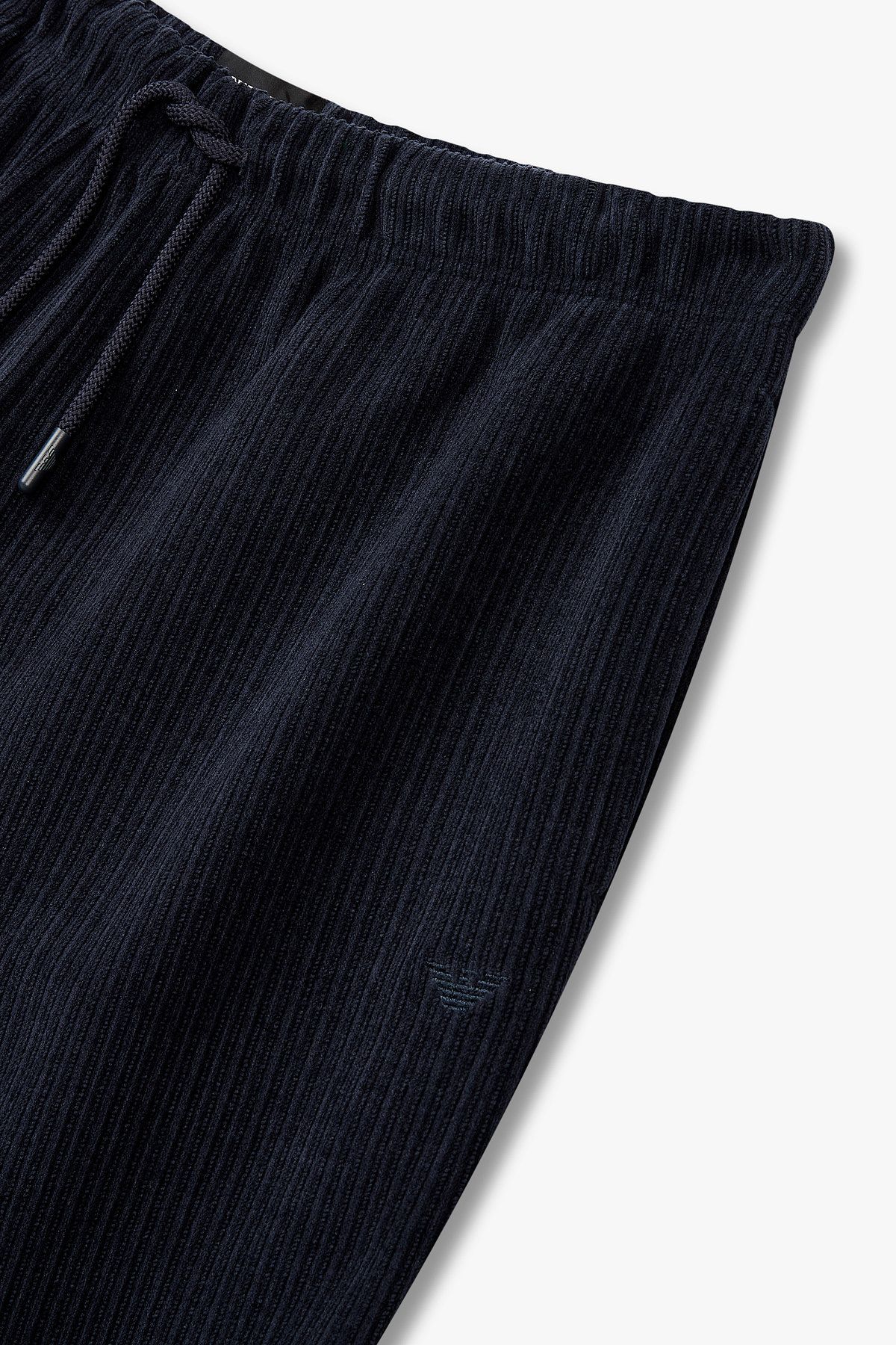엠포리오 아르마니 언더웨어(EMPORIO ARMANI UNDERWEAR) 남성 드로스트링 코듀로이 라운지 팬츠_블루 0815332027