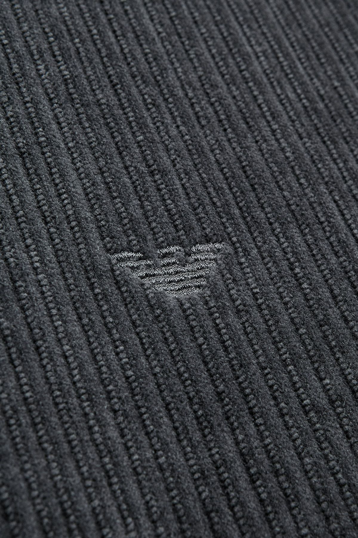 엠포리오 아르마니 언더웨어(EMPORIO ARMANI UNDERWEAR) 남성 코듀로이 크루넥 라운지 맨투맨_다크 그레이 0815336026