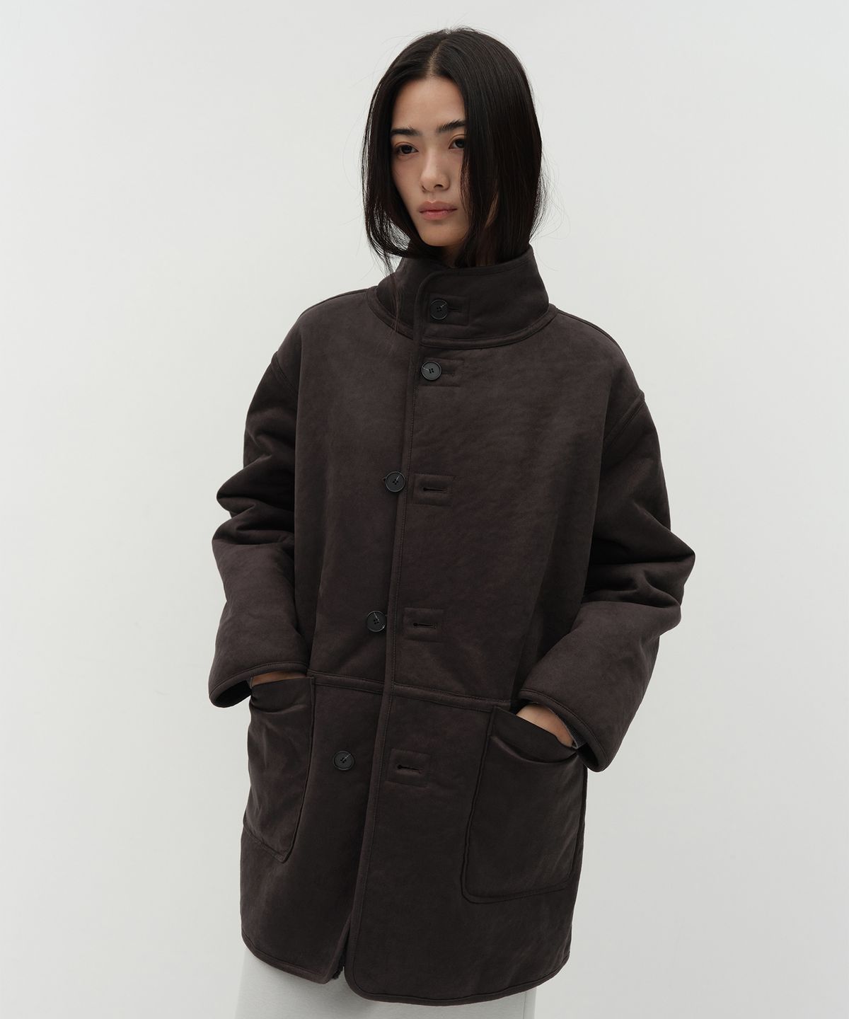 로우타이드(LOW TIDE) SHEARING REVERSIBLE MUSTANG [BLACK]