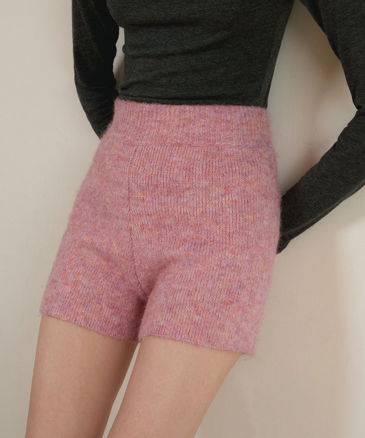 아우어노스텔지아(OURNOSTALGIA) mixed Yarn hairy knit pants_3COLOR
