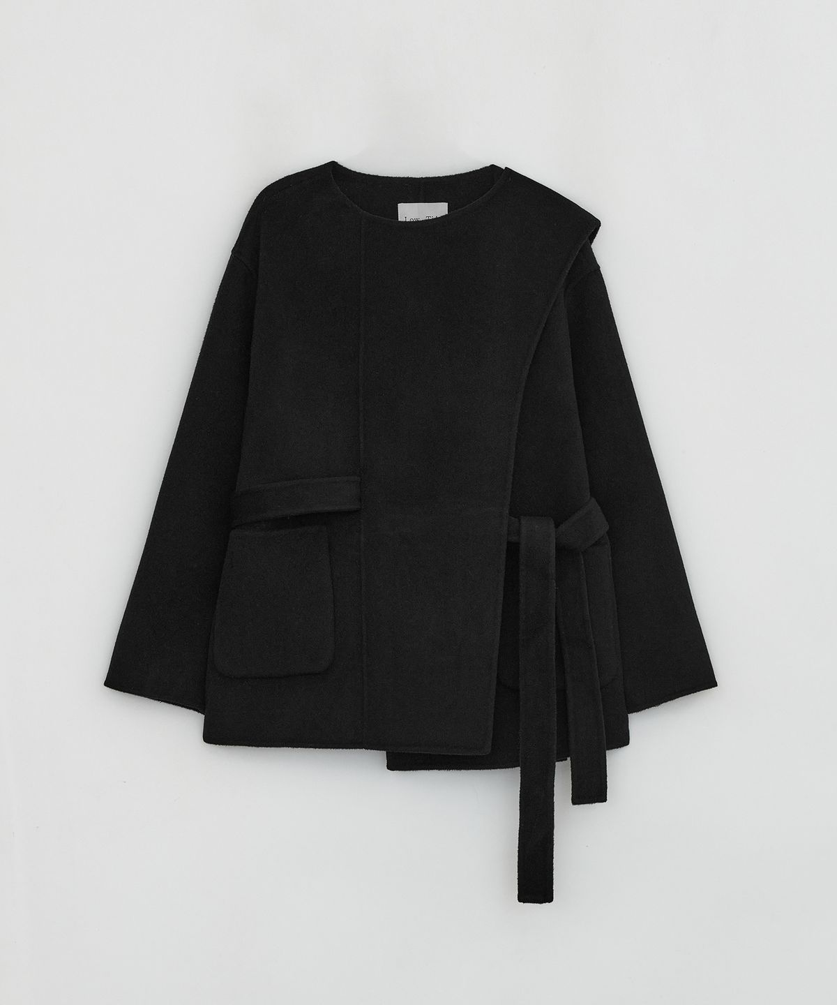 로우타이드(LOW TIDE) HANDMADE MUFFLER COAT [BLACK]