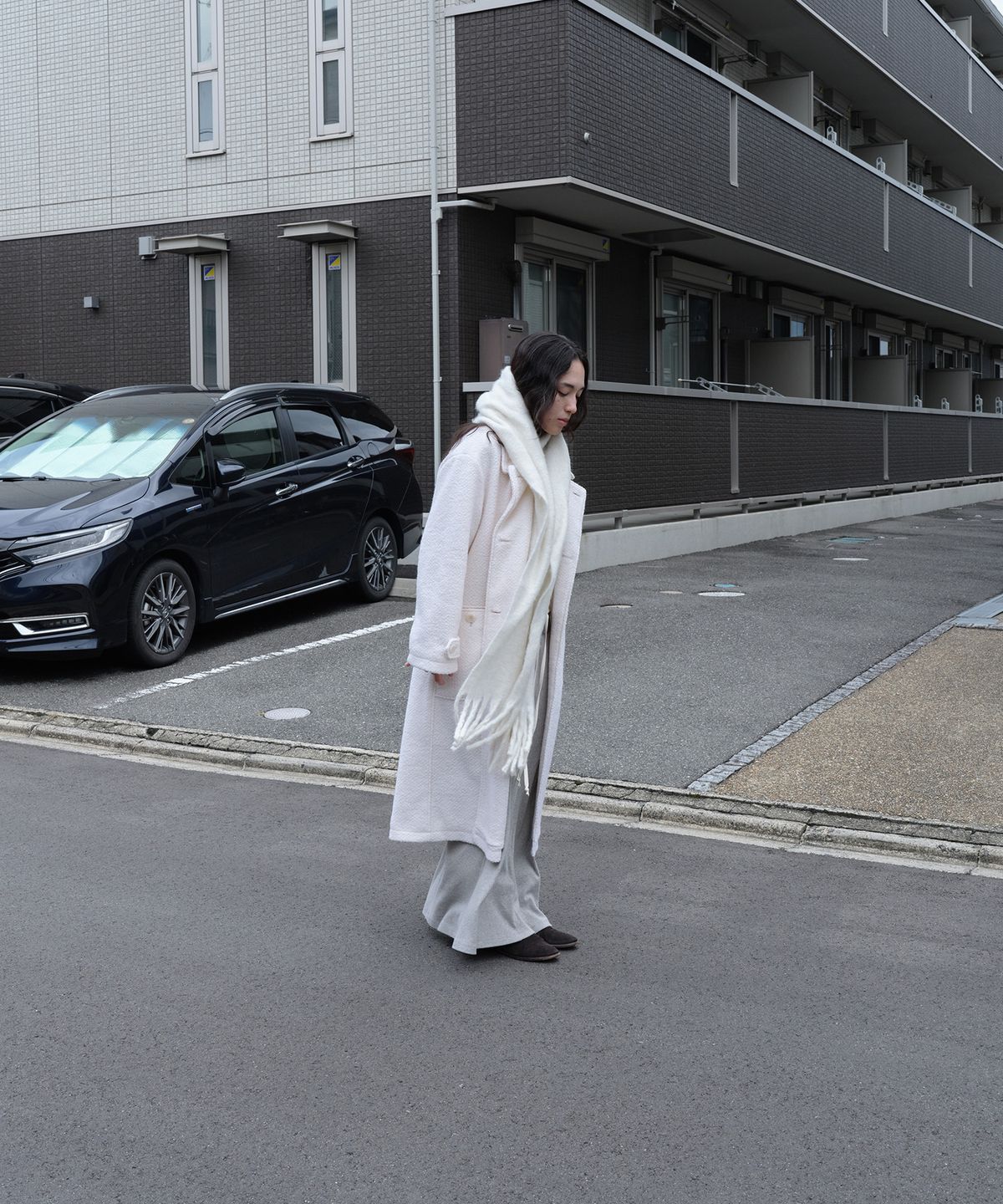 로우타이드(LOW TIDE) WOOL BOUCLE COAT [IVORY]