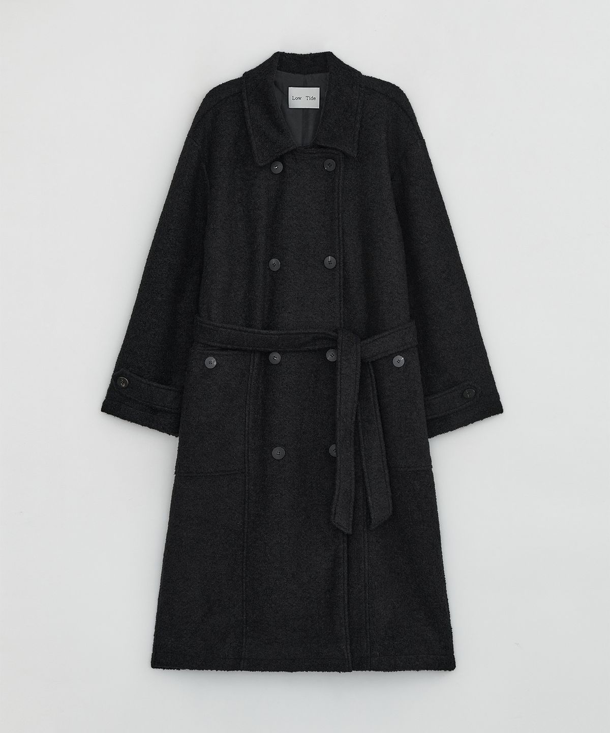 로우타이드(LOW TIDE) WOOL BOUCLE COAT [BLACK]