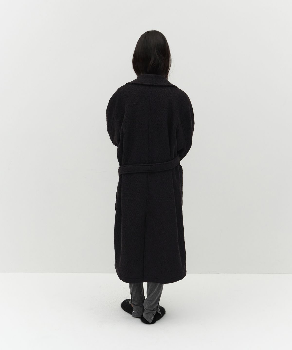 로우타이드(LOW TIDE) WOOL BOUCLE COAT [BLACK]