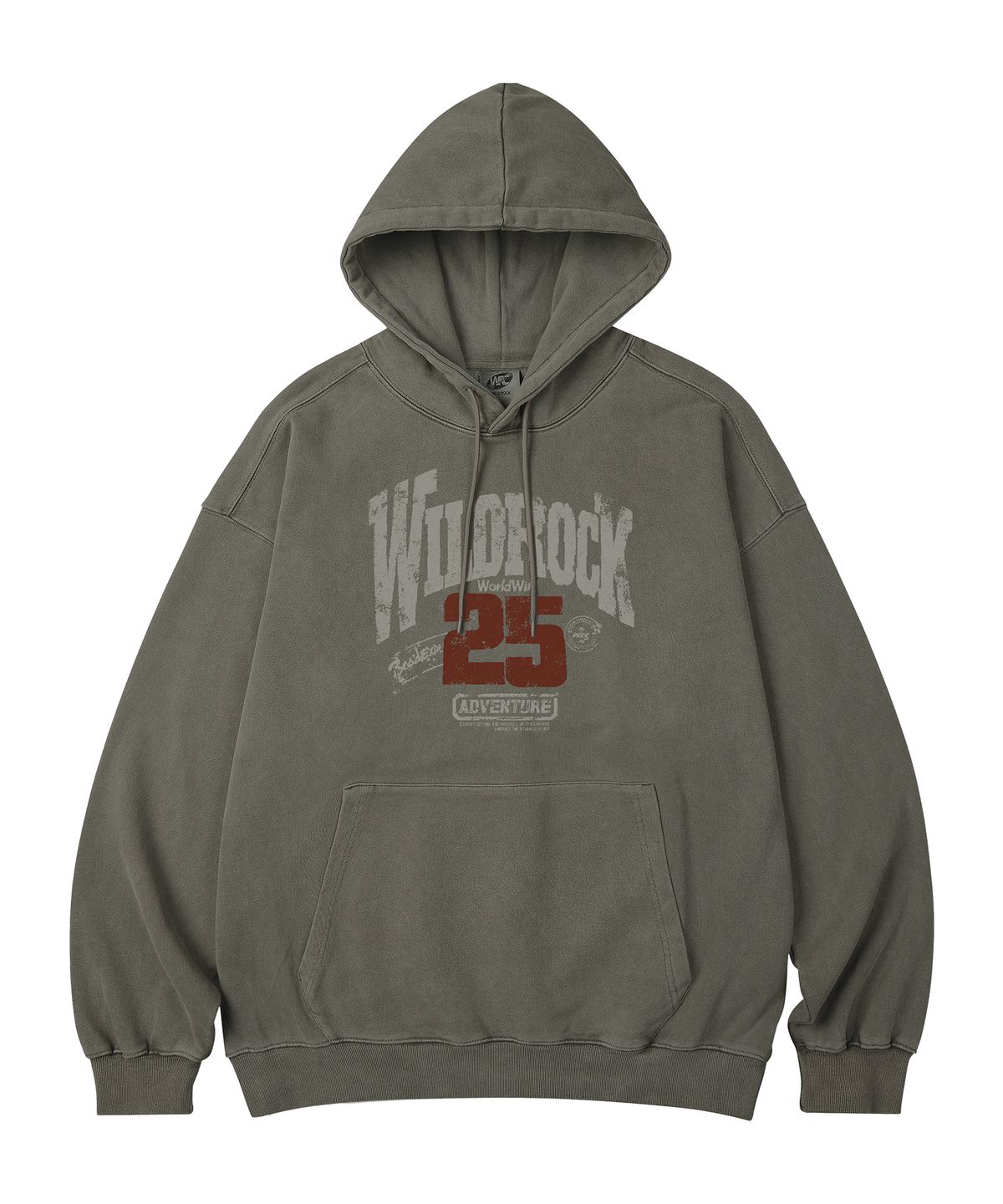 와일드락(WILDROCK) WILDROCK 25 피그먼트 오버핏 후드_5 COL