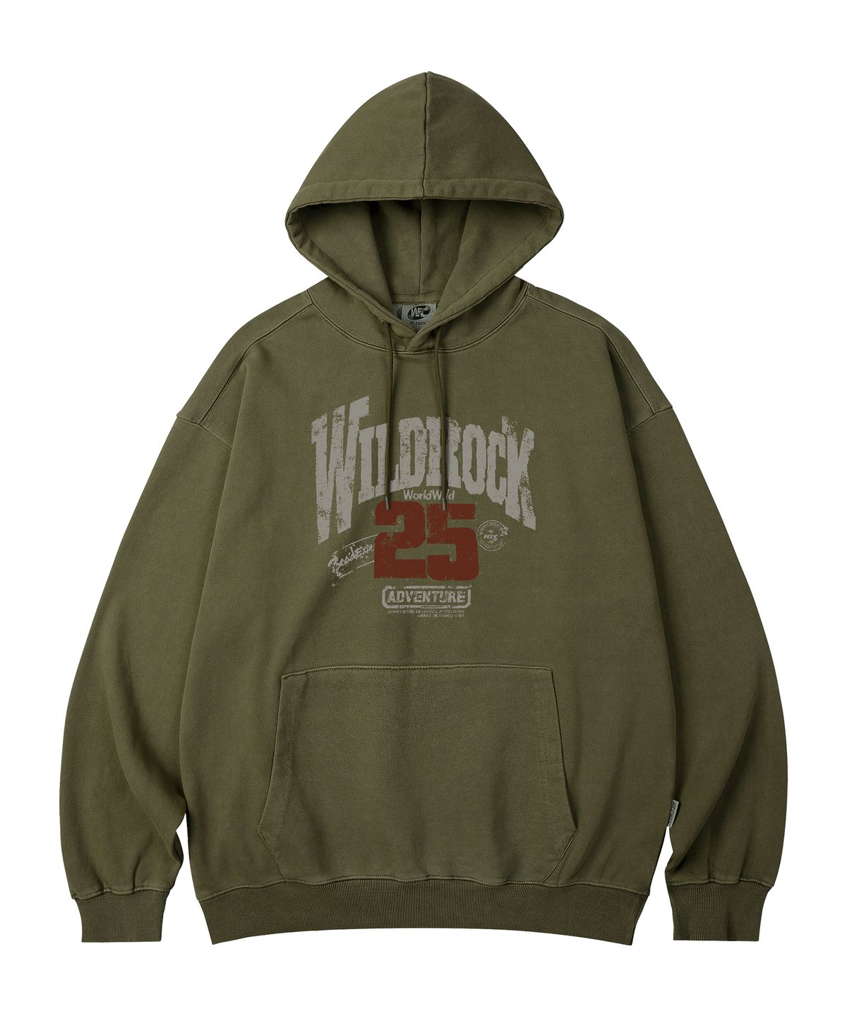 와일드락(WILDROCK) WILDROCK 25 피그먼트 오버핏 후드_5 COL