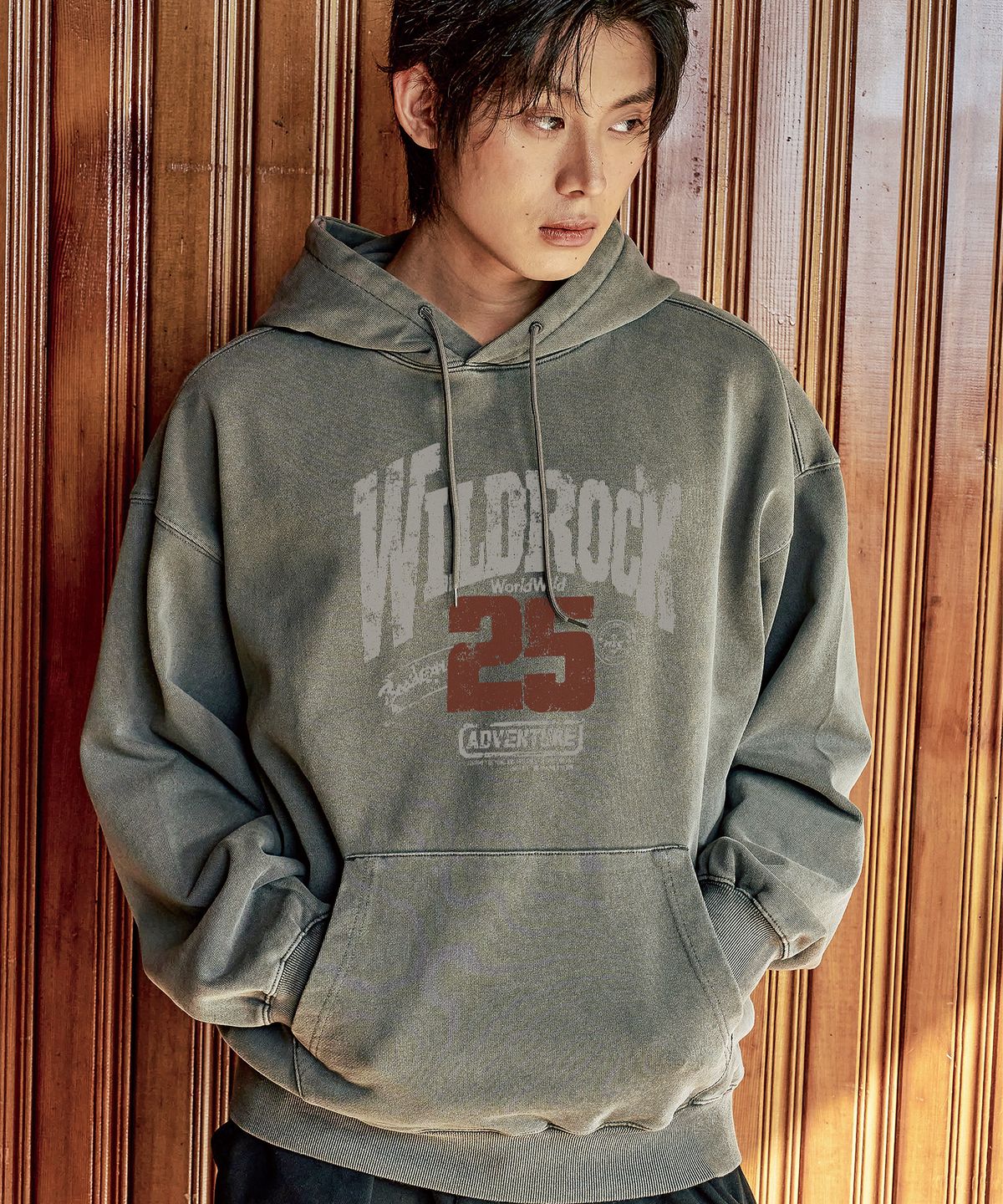 와일드락(WILDROCK) WILDROCK 25 피그먼트 오버핏 후드_5 COL