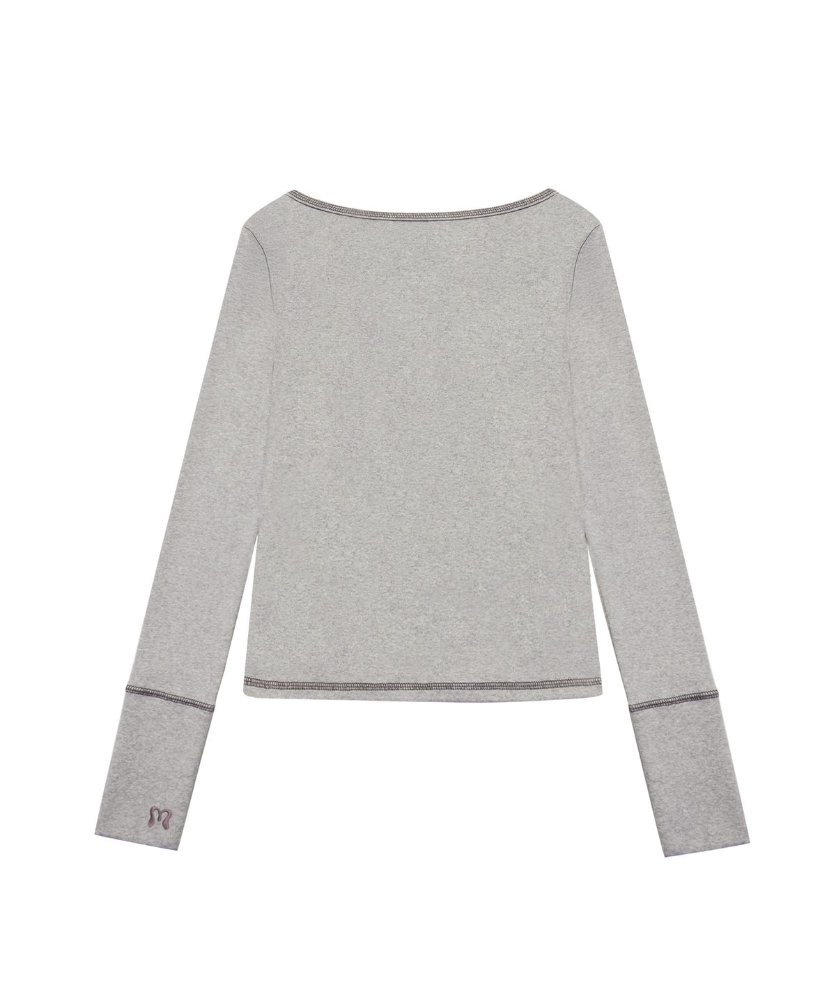 미레코(MIRECO) STITCH RIBBON T GREY
