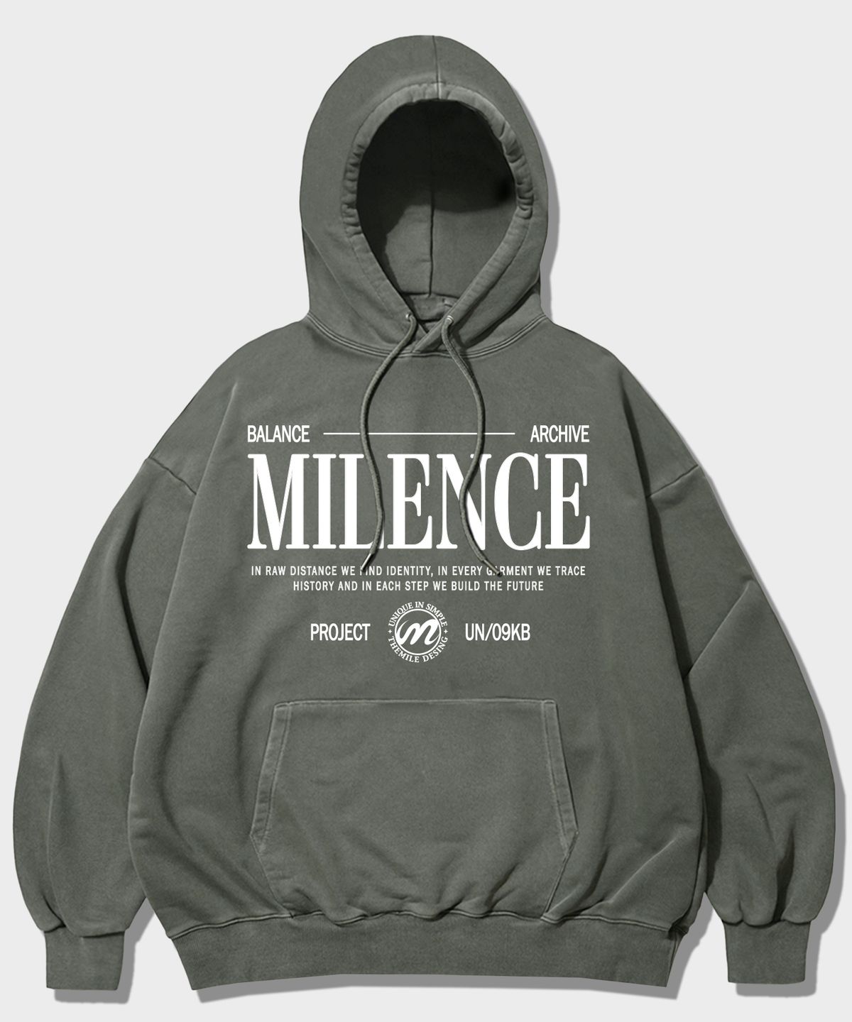 더마일(THEMILE) MILENCE HOODIE_PIGMENT KHAKI