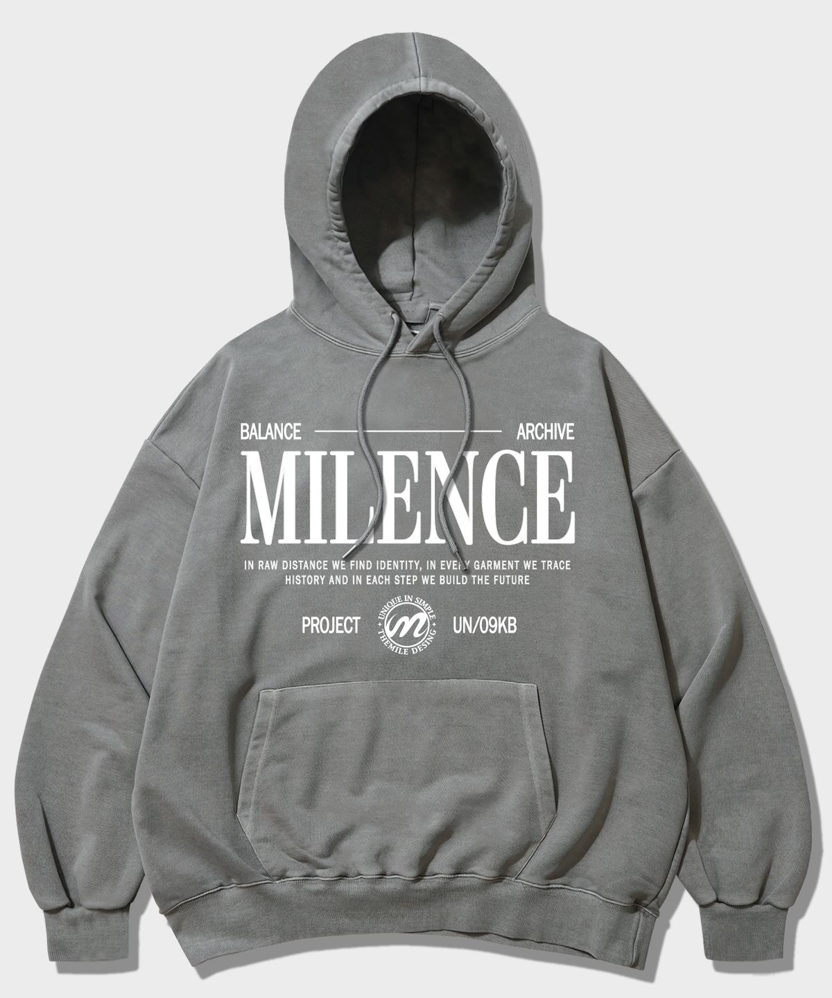더마일(THEMILE) MILENCE HOODIE_PIGMENT GRAY