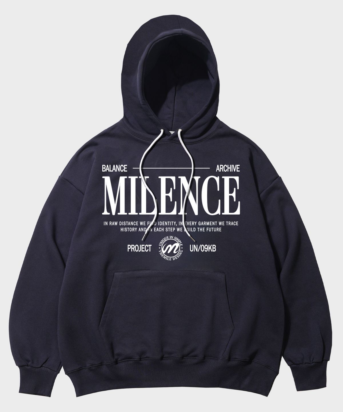 더마일(THEMILE) MILENCE HOODIE_NAVY