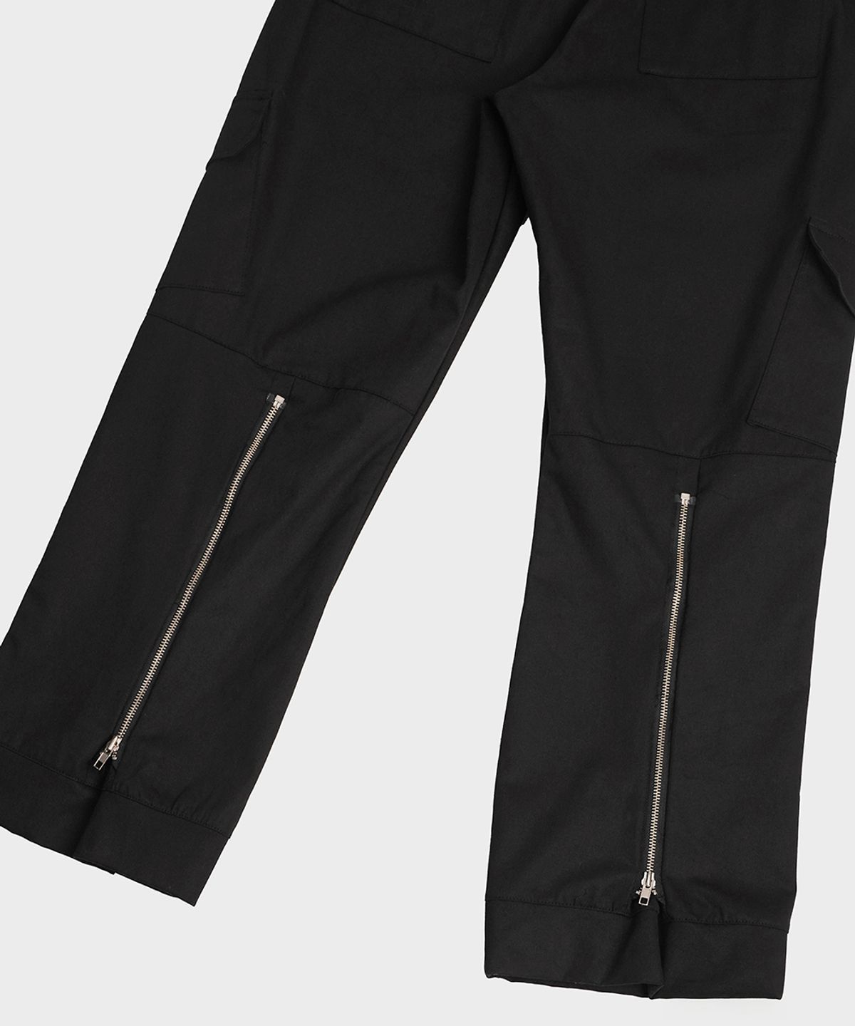 마이딥블루메모리즈(MY DEEP BLUE MEMORIES) (PT)MM BOOTS FIT ZIPPER PANTS (BLACK)