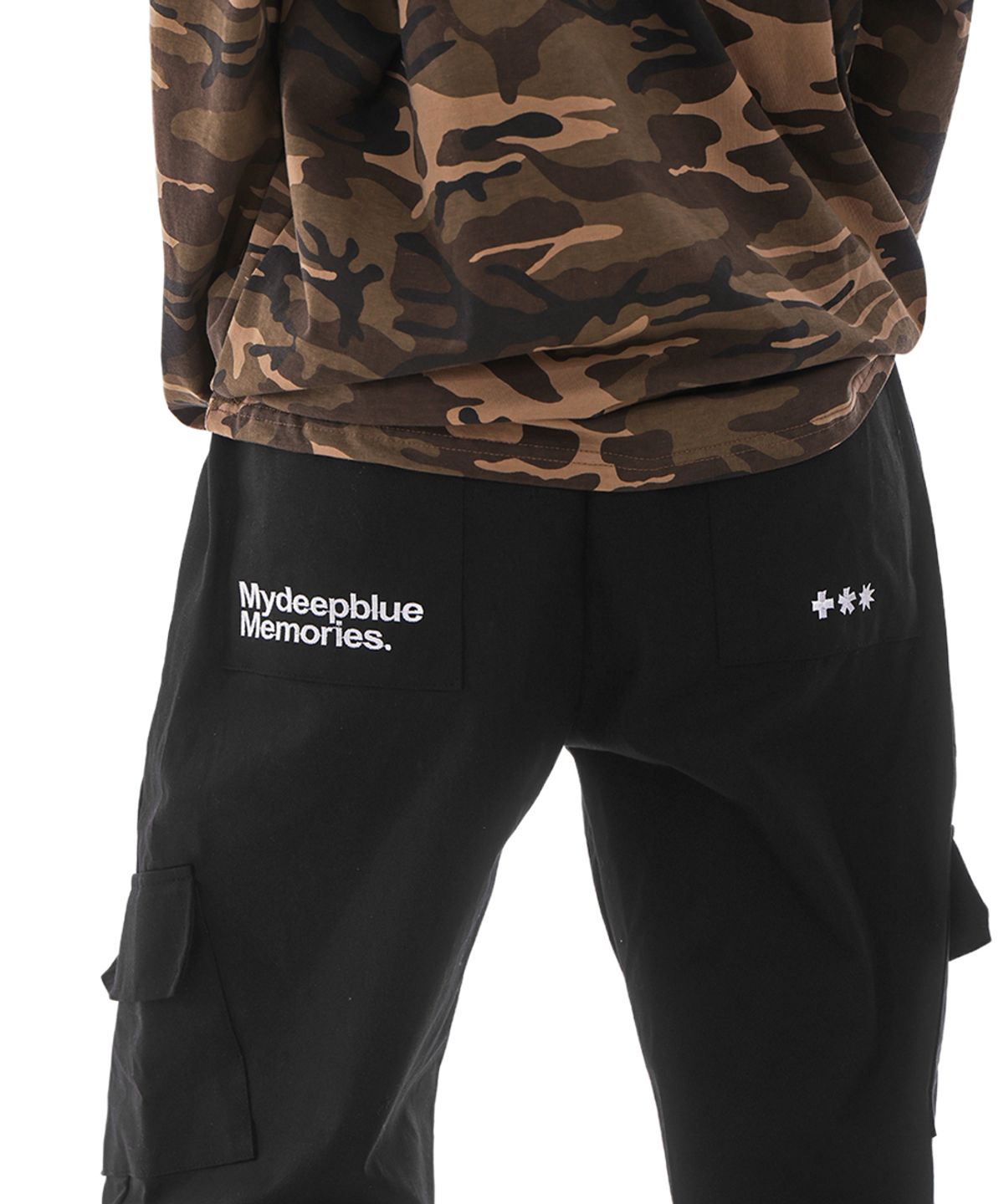 마이딥블루메모리즈(MY DEEP BLUE MEMORIES) (PT)MM BOOTS FIT ZIPPER PANTS (BLACK)