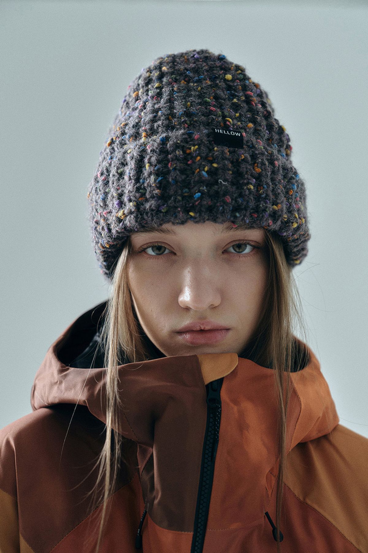 헬로우(HELLOW) 25 Mongle beanie charcoal
