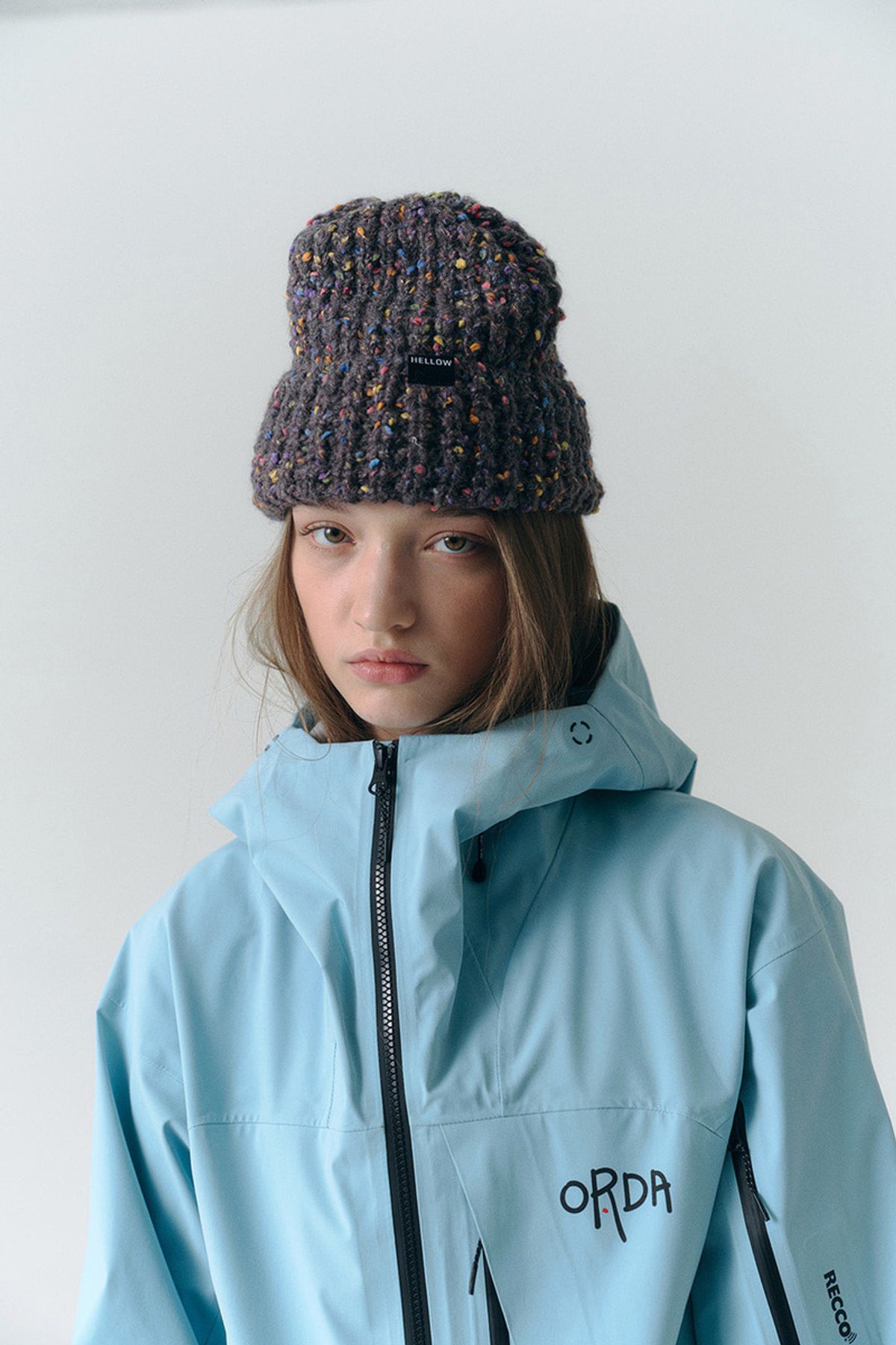 헬로우(HELLOW) 25 Mongle beanie charcoal