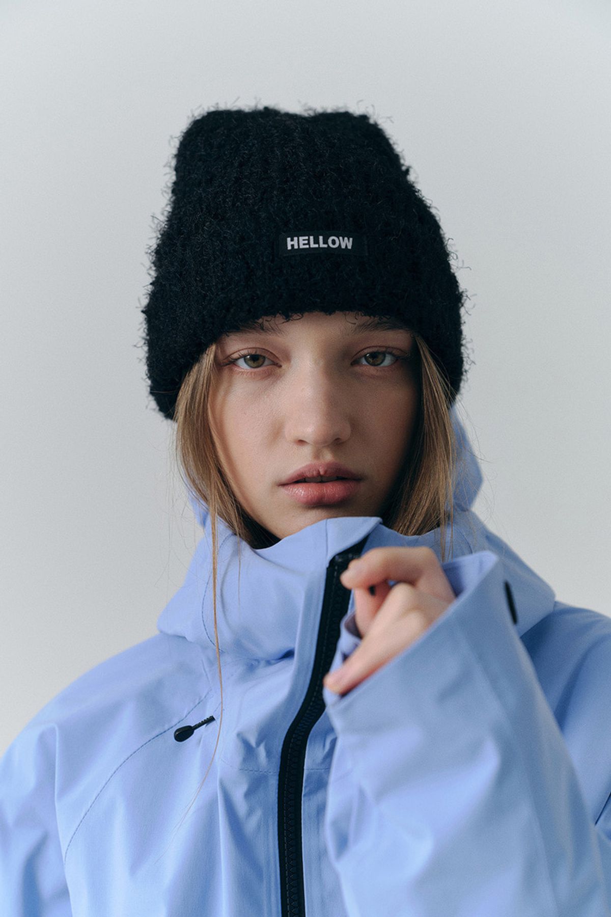 헬로우(HELLOW) 25 Bloom beanie BLACK