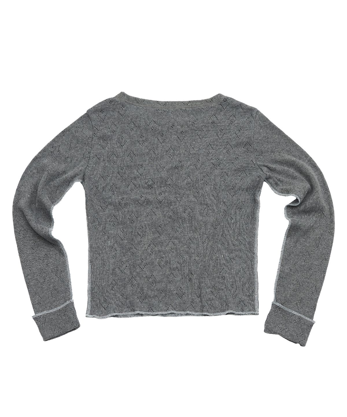 크루치(KRUCHI) Punching Knit (GREY) WOMENS