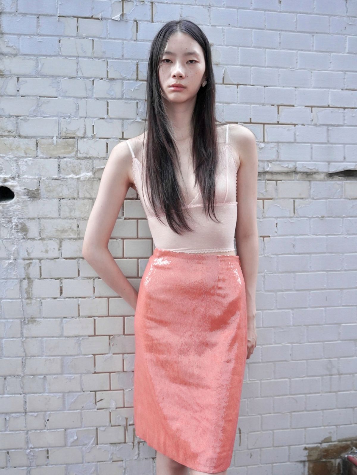 누아누(NUUANU) Ravina Skirt_Apricot