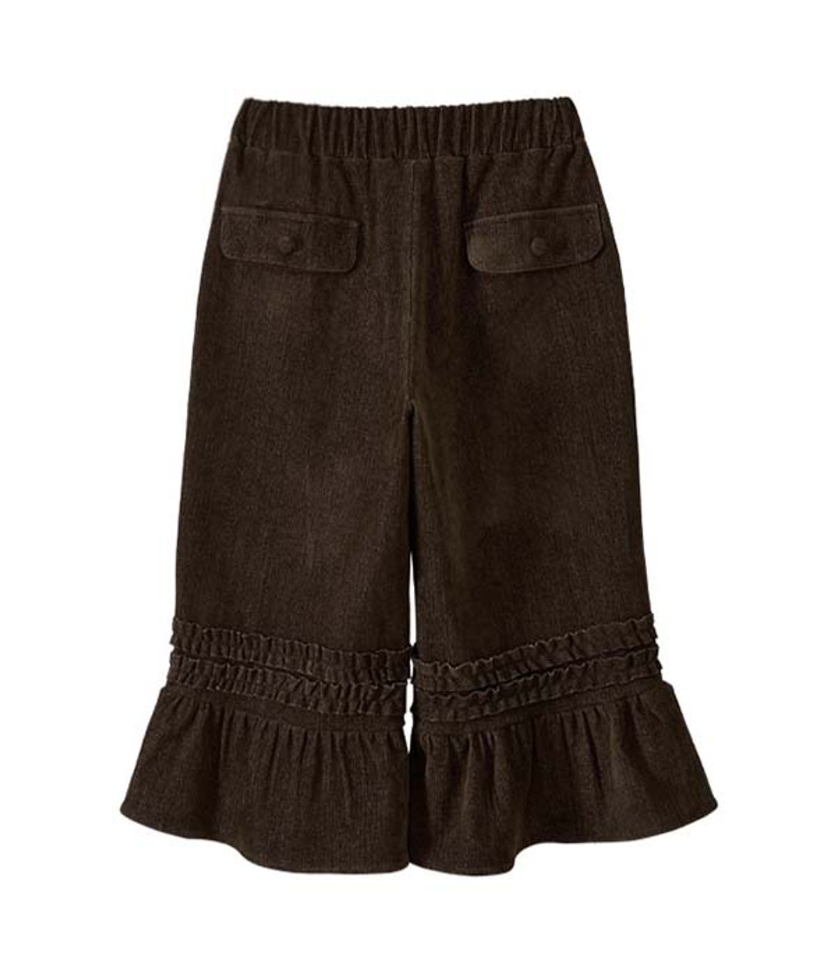 유쓰배쓰(YOUTHBATH) Ruffled Wide Crop Pants