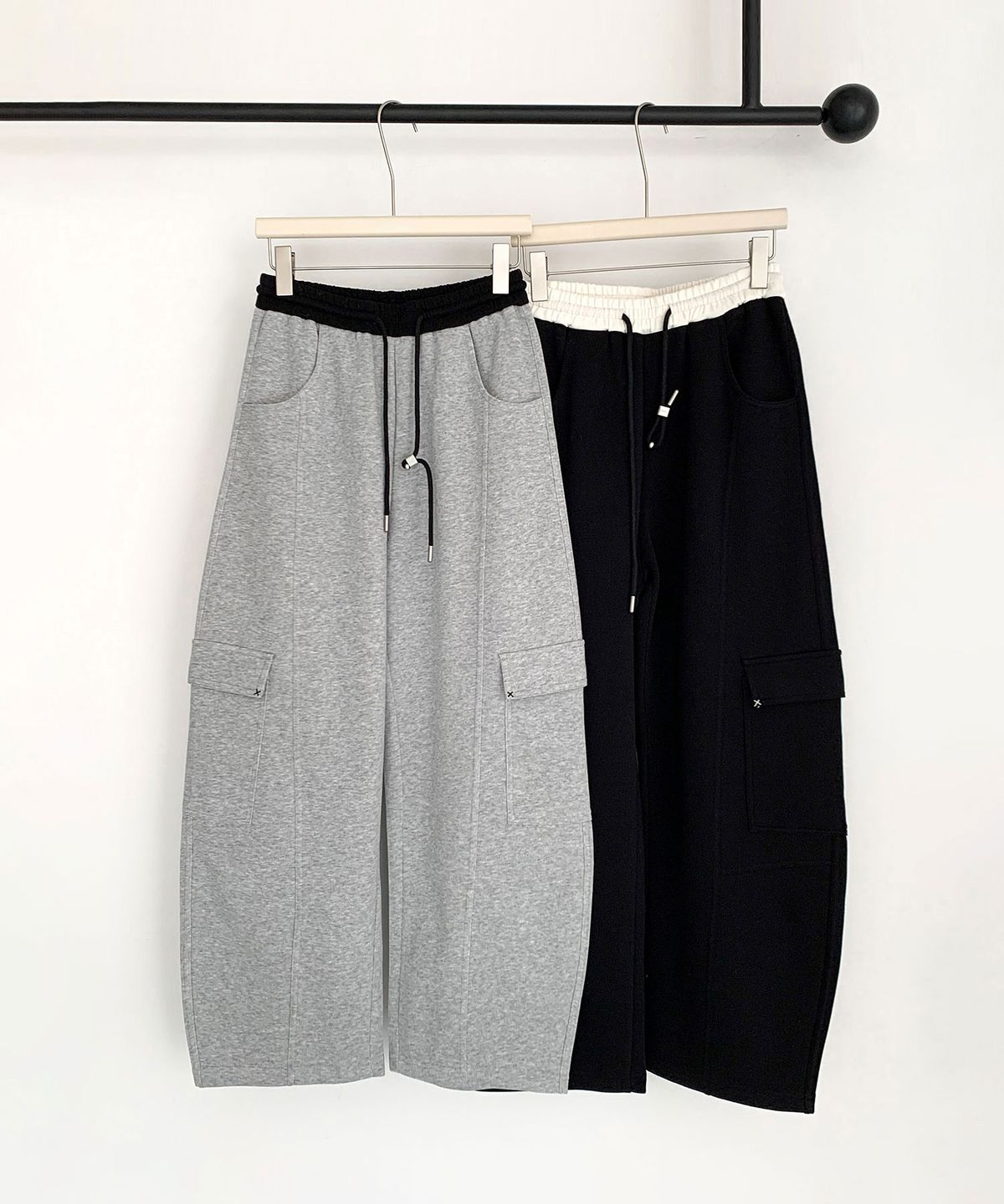 바스카라(VASCARA) Cargo Wide Banding Pants (2colors)