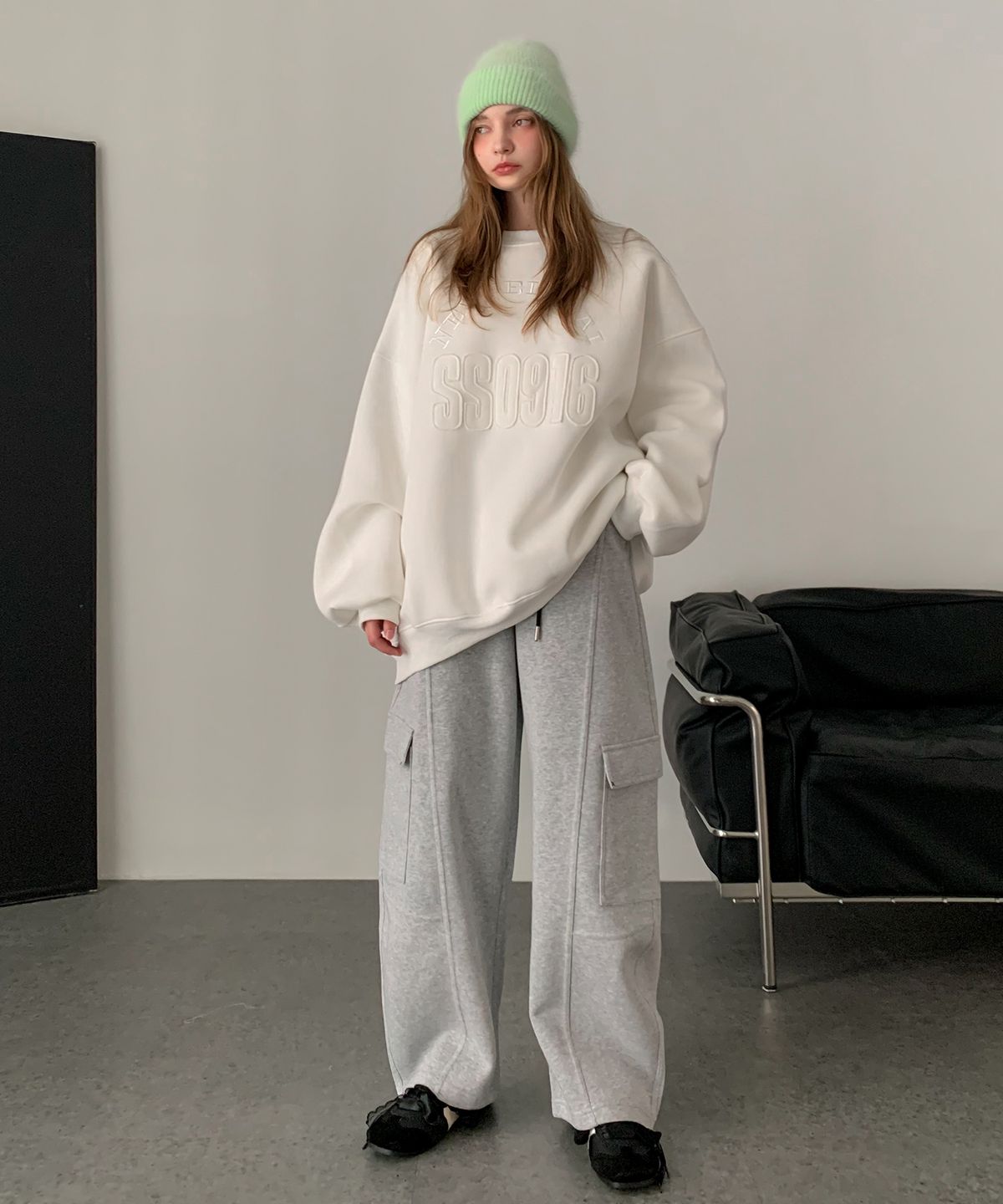 바스카라(VASCARA) Cargo Wide Banding Pants (2colors)